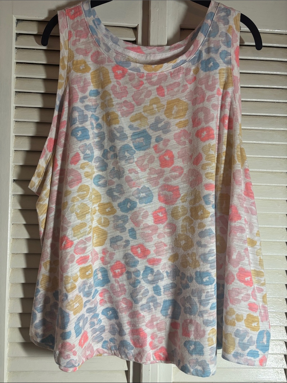 Pastel Leopard Print Tank Top